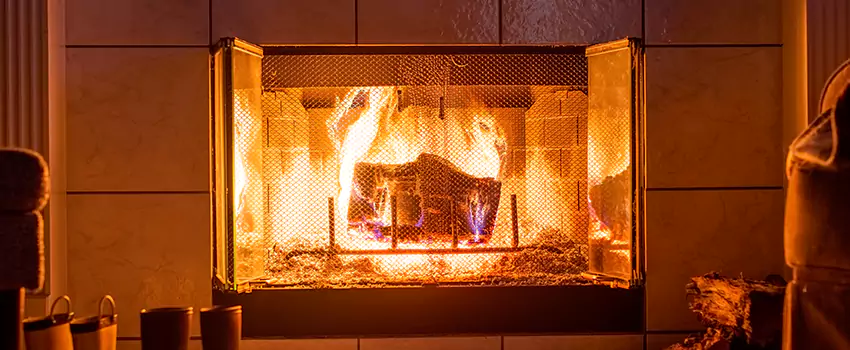 Mendota Hearth Landscape Fireplace Installation in North Haven, Connecticut