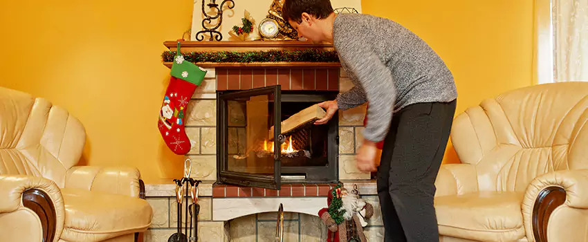 Rusted Metal Fireplace Restoration in North Haven, Connecticut