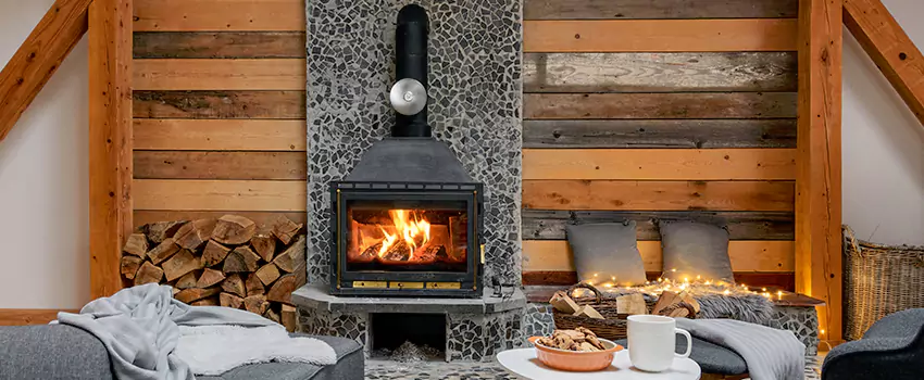 Thelin Hearth Products Direct Vent Gas Stove Fireplace Inspection in North Haven, Connecticut